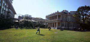 庭から見た光景。（パノラマ）