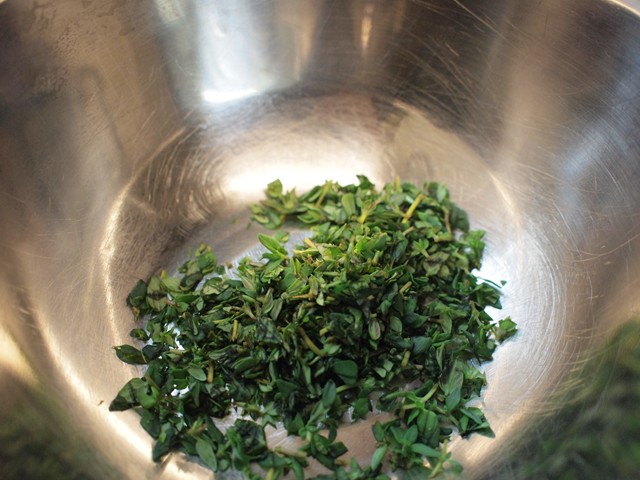 ハーブは別。香りを活かすため。