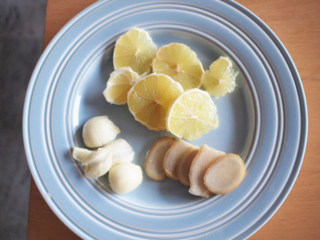 レモンとにんにくとしょうがは食べない。風味付け用