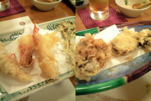 久しぶりの天ぷら。季節の食材はやはりいい。