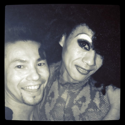 久しぶりに会ったマーガレット（右）と。