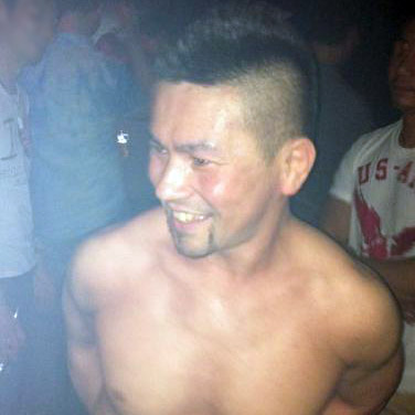 何かこの人嬉しそう。