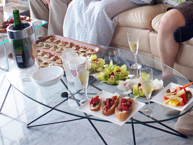 テーブルの様子。