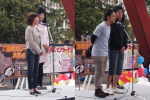 1坂本恭子札幌市議会議員（左）、Googleの人（右）。