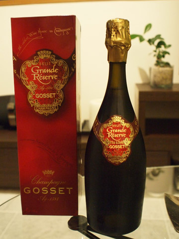 今月の1本、Gosset Grandé Reserve Brut