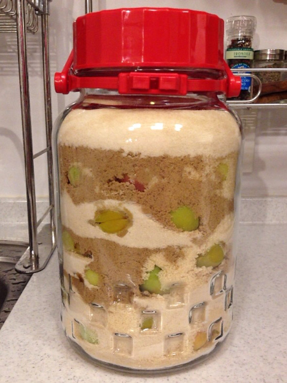 黒い所は黒糖。