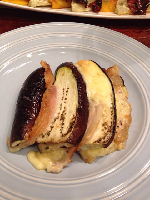 メインはフェンネル関係なし。（笑）ナスと豚ロースとゴーダーチーズのムサカ風重ね焼き。