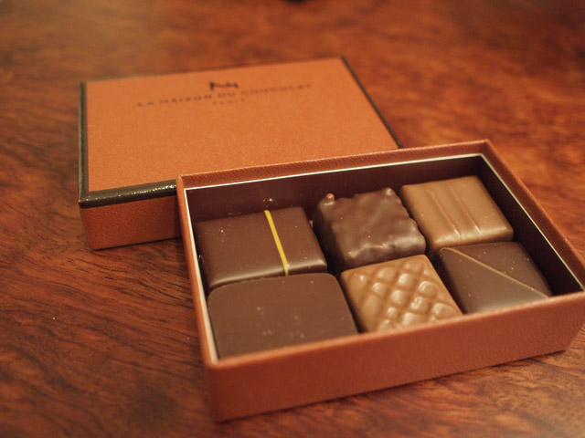 ボンボン・ショコラの詰め合わせ。