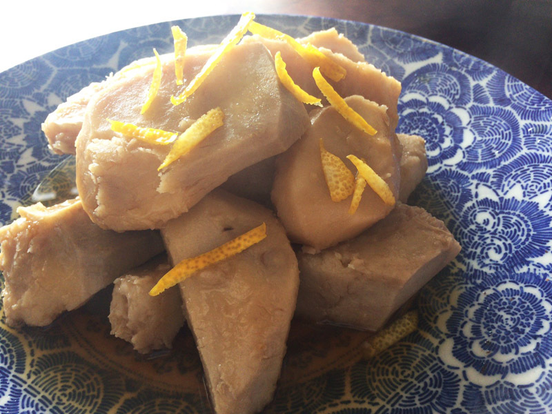 八ツ頭の焚きもの