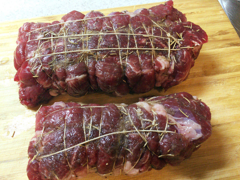 肉の形を整えます。