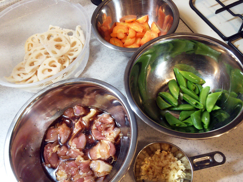 各材料を準備します。