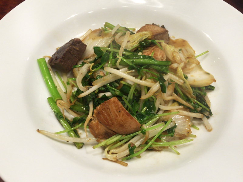 ブリと野菜の和風炒め