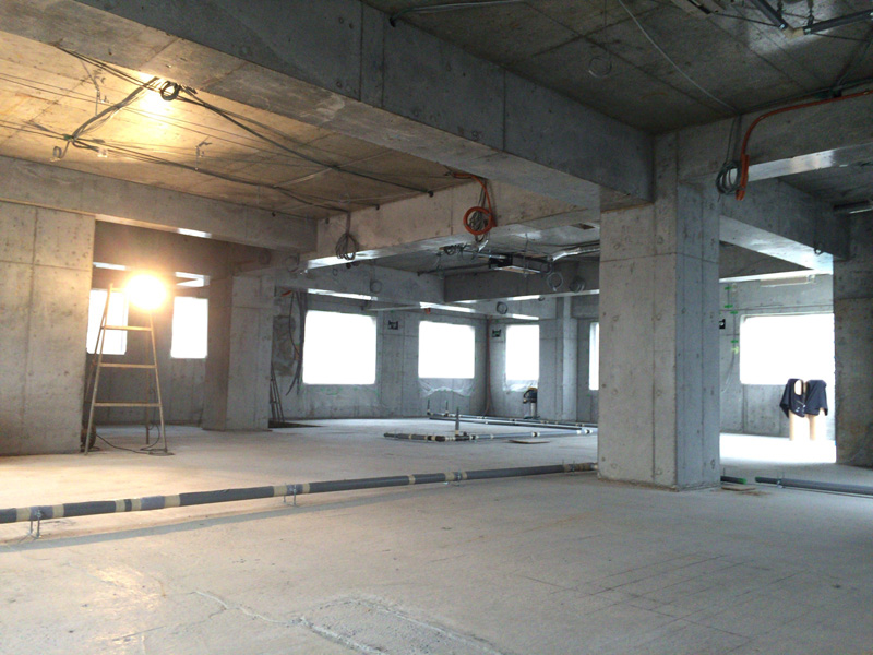 基礎工事段階。一部を写したもの。