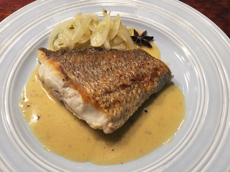 鯛のポワレ アニス風味