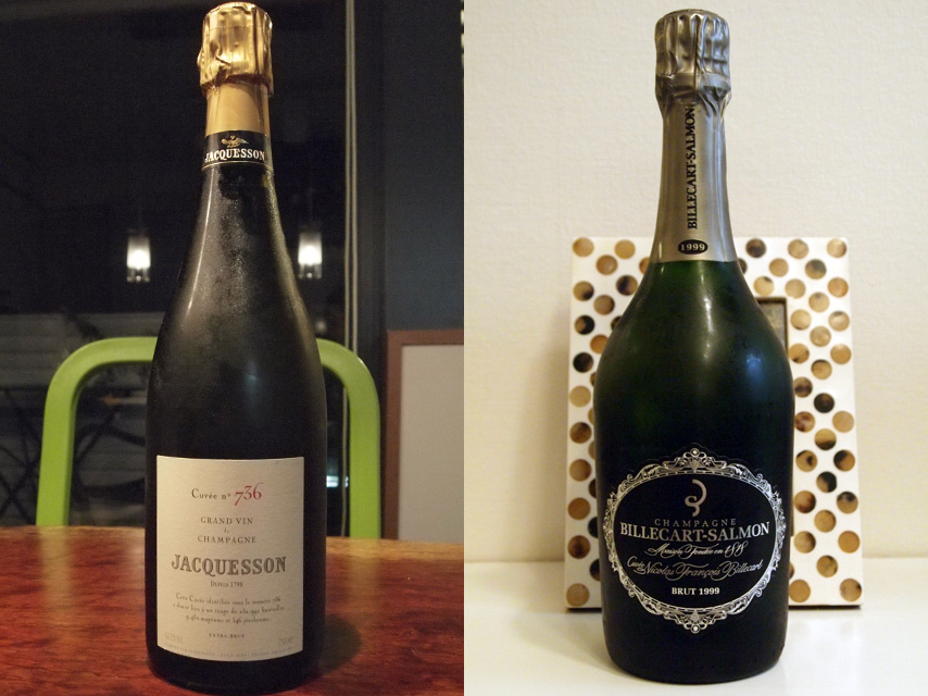 写真で並べると、ボトルの形やエチケットもかなり異なる。