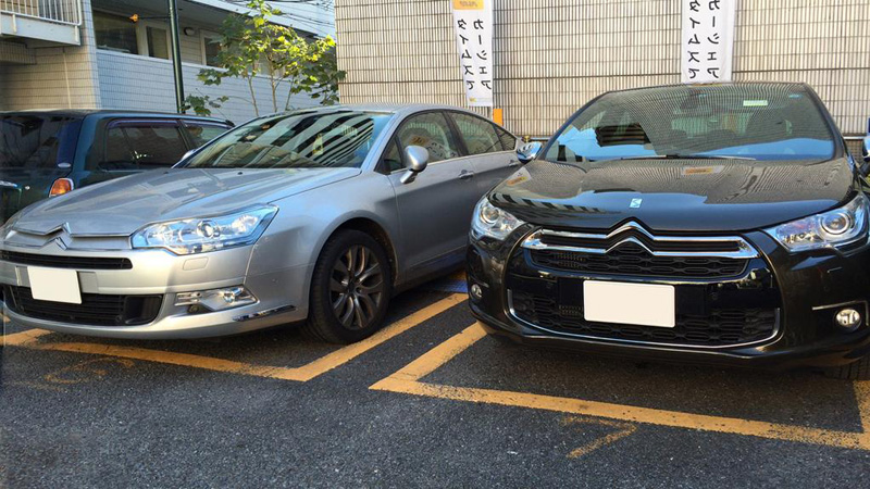 原宿でC5セダンと。