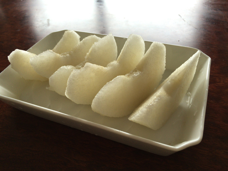 繊細な味わいの梨。