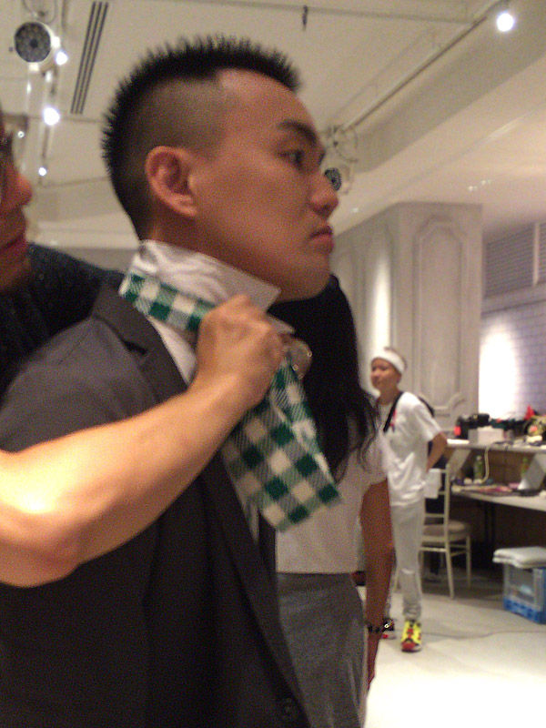 スタイリングしてもらうじょにお。