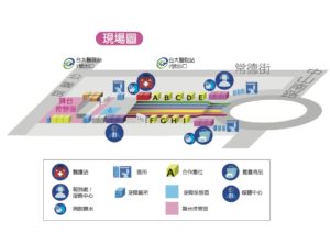右の白丸はロータリー。左は公園に突き当たり、そこにステージが設けられていた。