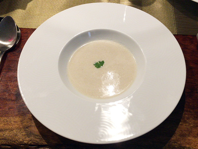 蓮根のポタージュスープ。