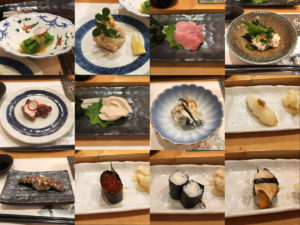 宝石のような鮨の数々。