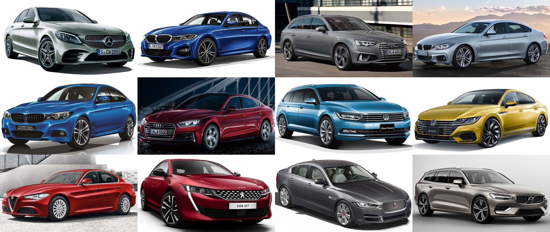 Dセグメントの候補車。