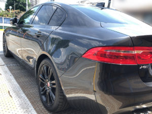 張りのあるリアフェンダー。