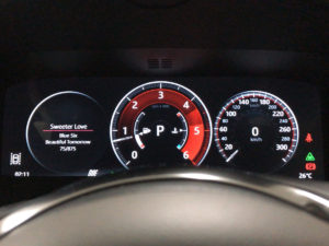 ダイナミックモードでのディスプレイ。