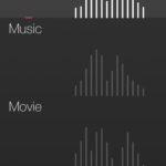 イコライザーは細かい設定はなく、シーンを選ぶ。