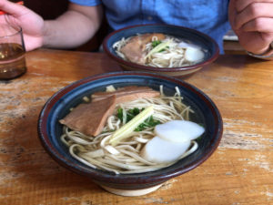 首里そば。煮物は写真失念。