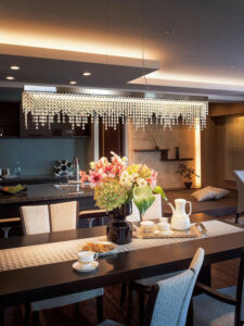 カタログより、採用予定照明取り付けイメージ。