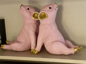 2頭並んでいると、よりかわいい（と思う）。