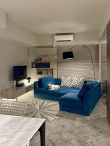 追加ユニットに袖がないので空間が開けて見える。