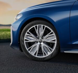 S5の標準ホイール、アルミホイール 5ツインVスポーク グラファイトグレー ポリッシュト 8Jx19