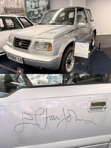 エルトンジョンのサインが入る限定車もあった。