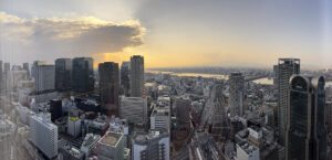 ホテル居室からの眺め。