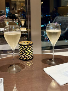 夕方の一杯は格別。