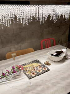 その時のテーブルの様子。