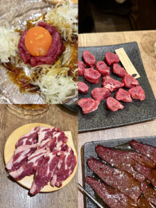 ほんの一部。肉だけでなく野菜やレバー（さっと焼き）もおいしかった。