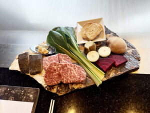 用意された食材。