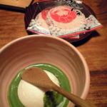 "デザート。蟹せんべいは目をつぶって食べたらえびせんと区別がつかないかも。